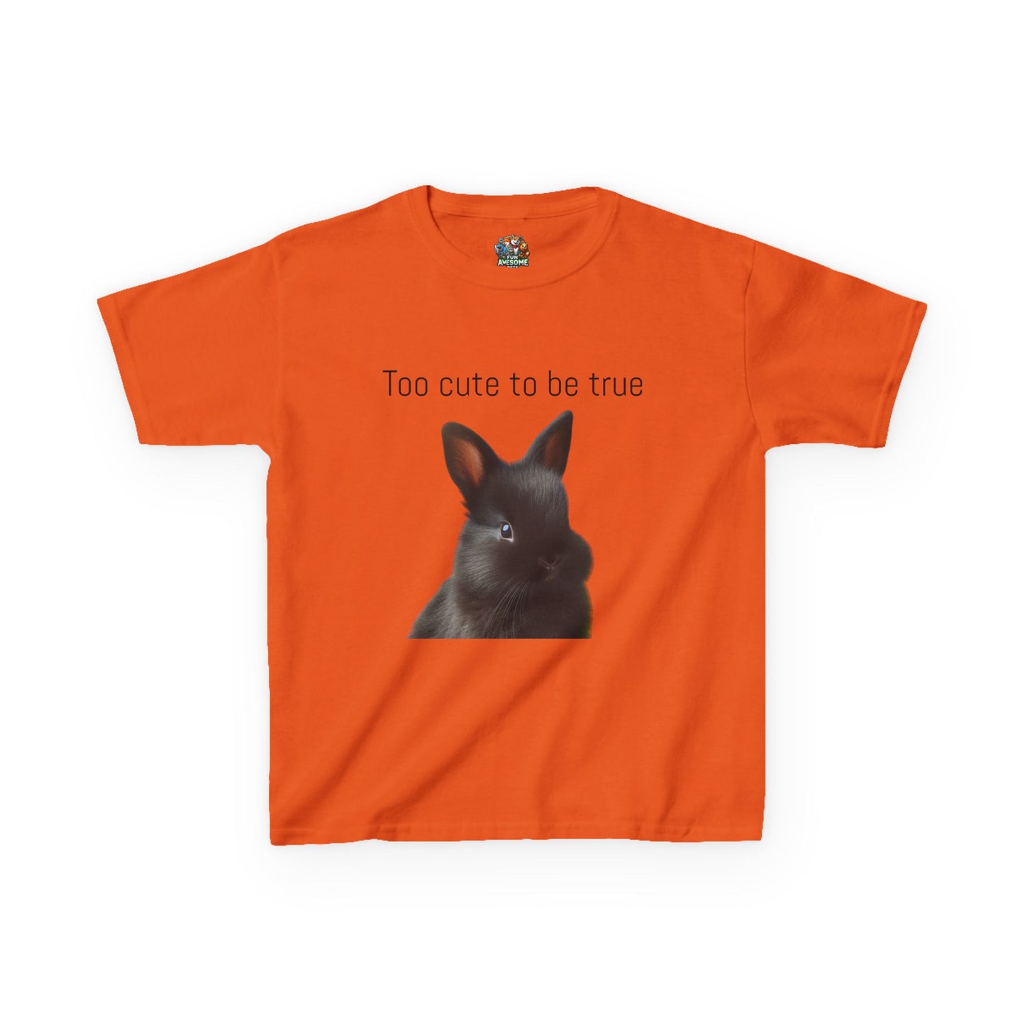 bunny too cute to be true T-shirt