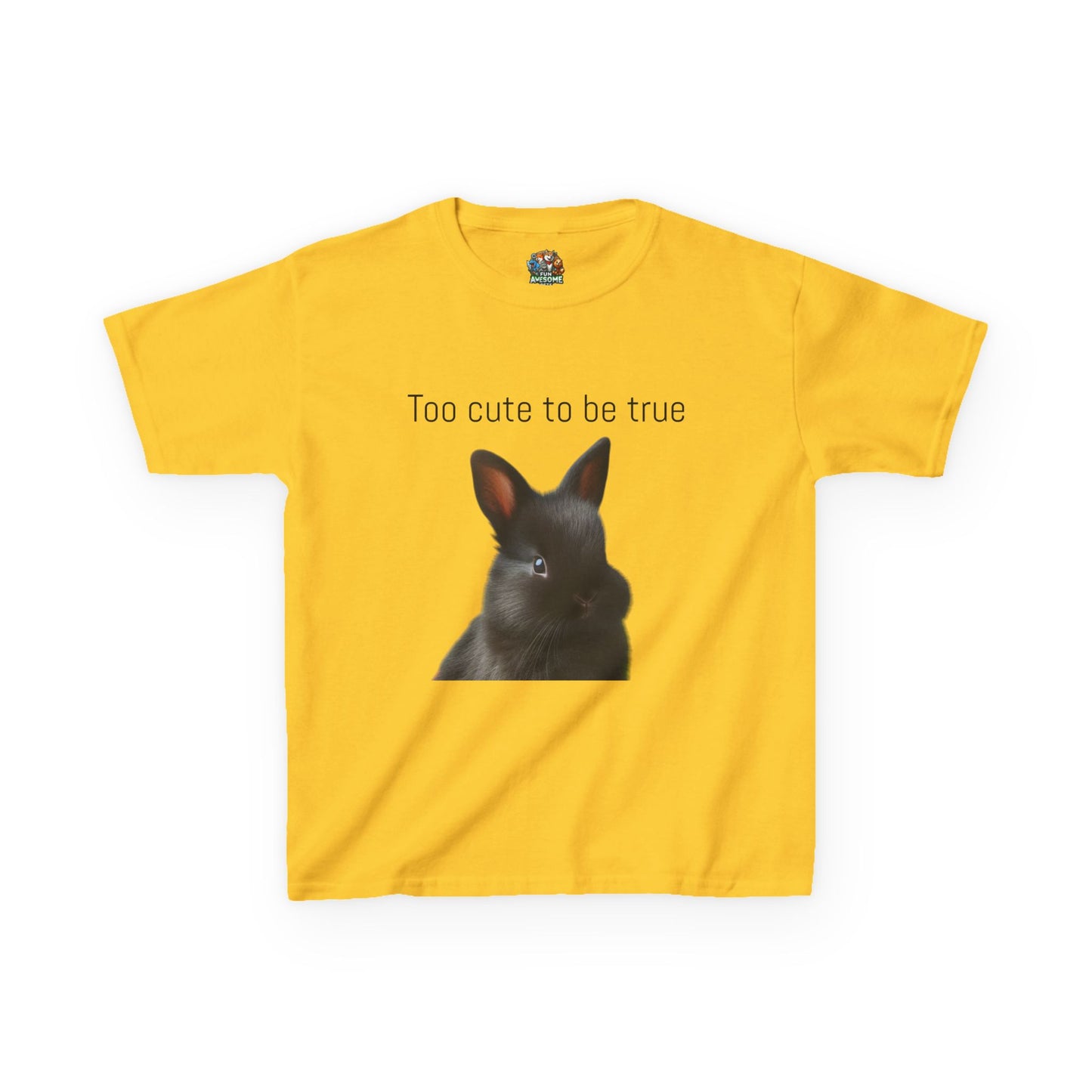 bunny too cute to be true T-shirt