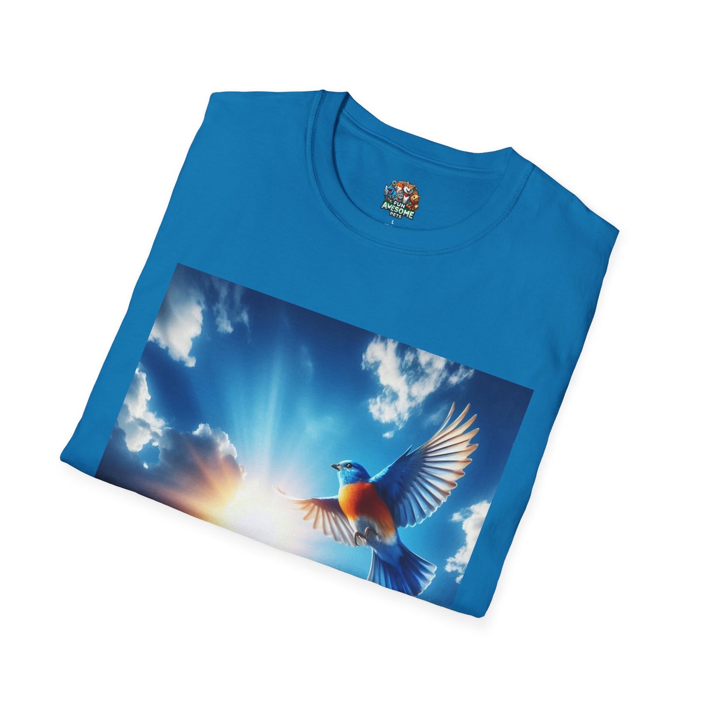Bird flying into sun T-shirt