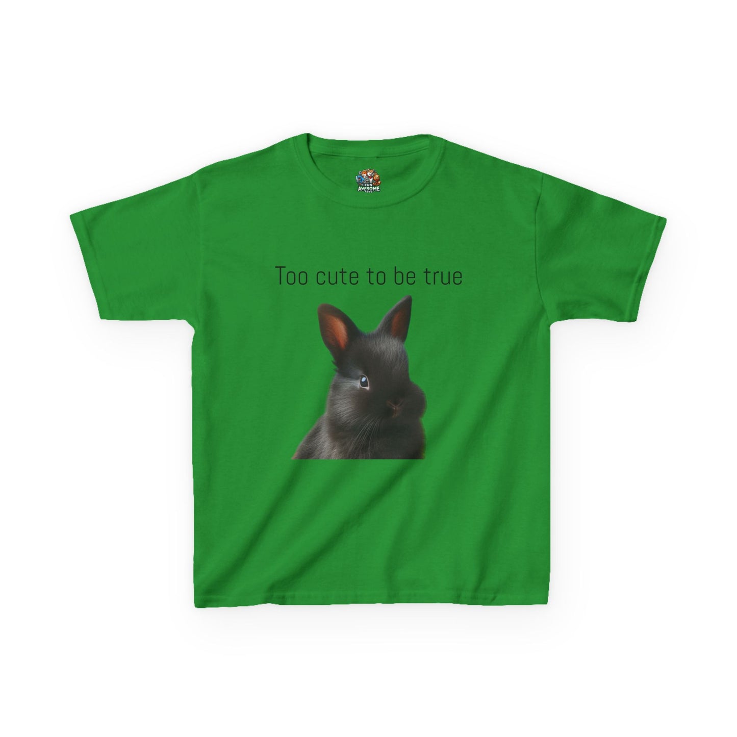 bunny too cute to be true T-shirt