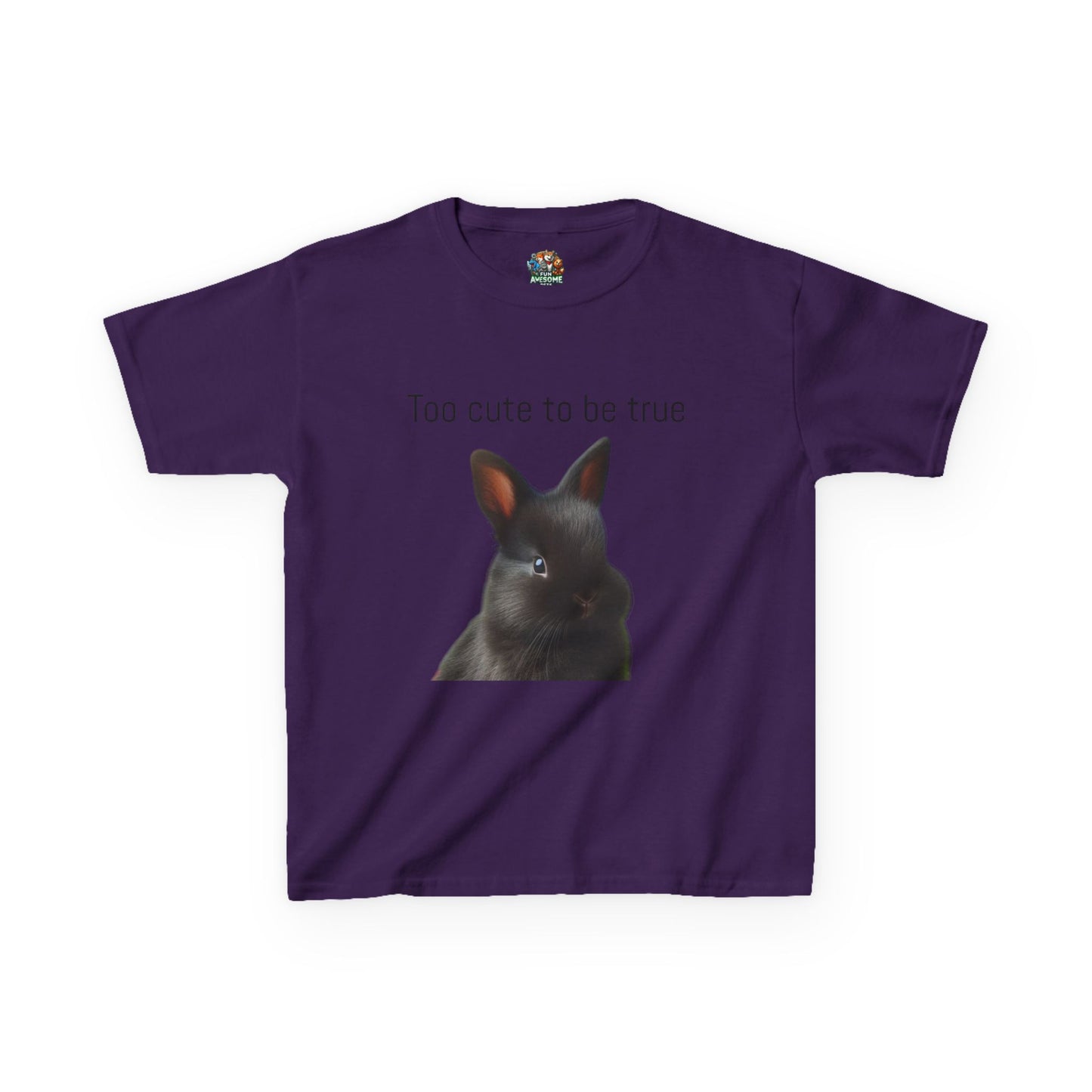 bunny too cute to be true T-shirt