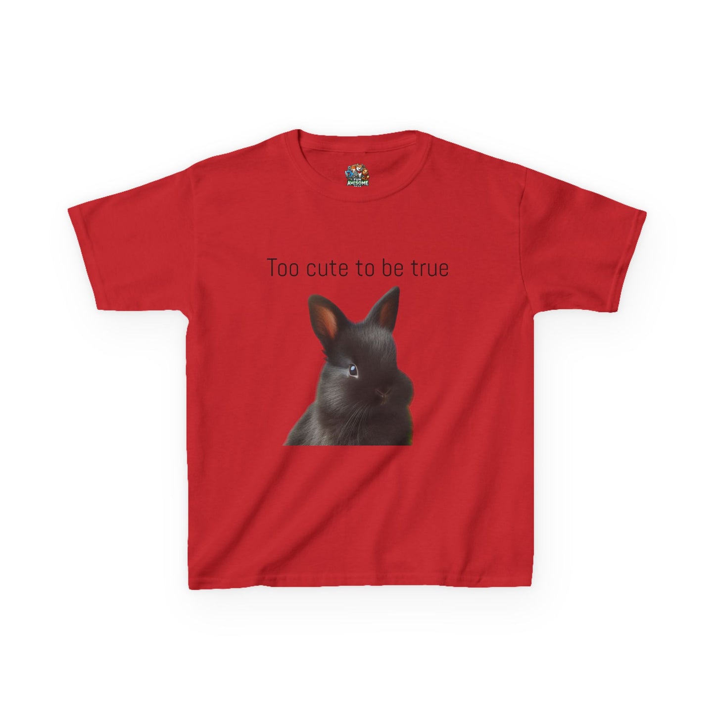 bunny too cute to be true T-shirt