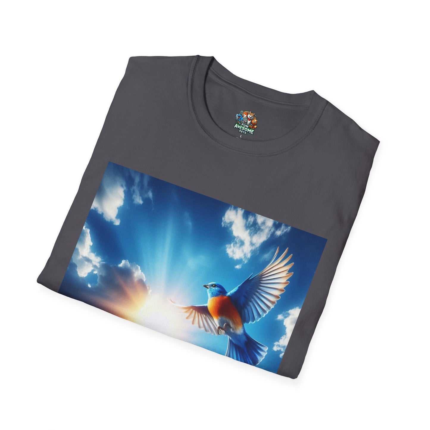 Bird flying into sun T-shirt