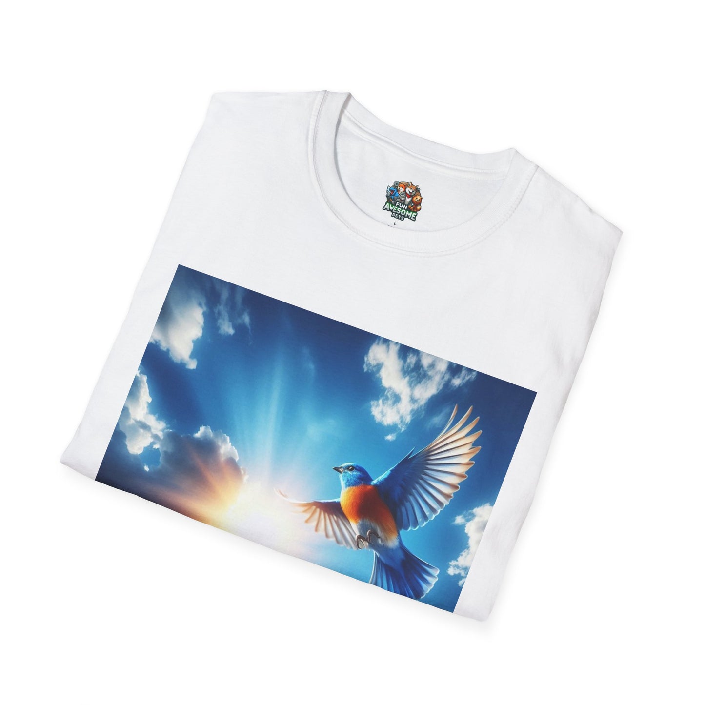 Bird flying into sun T-shirt