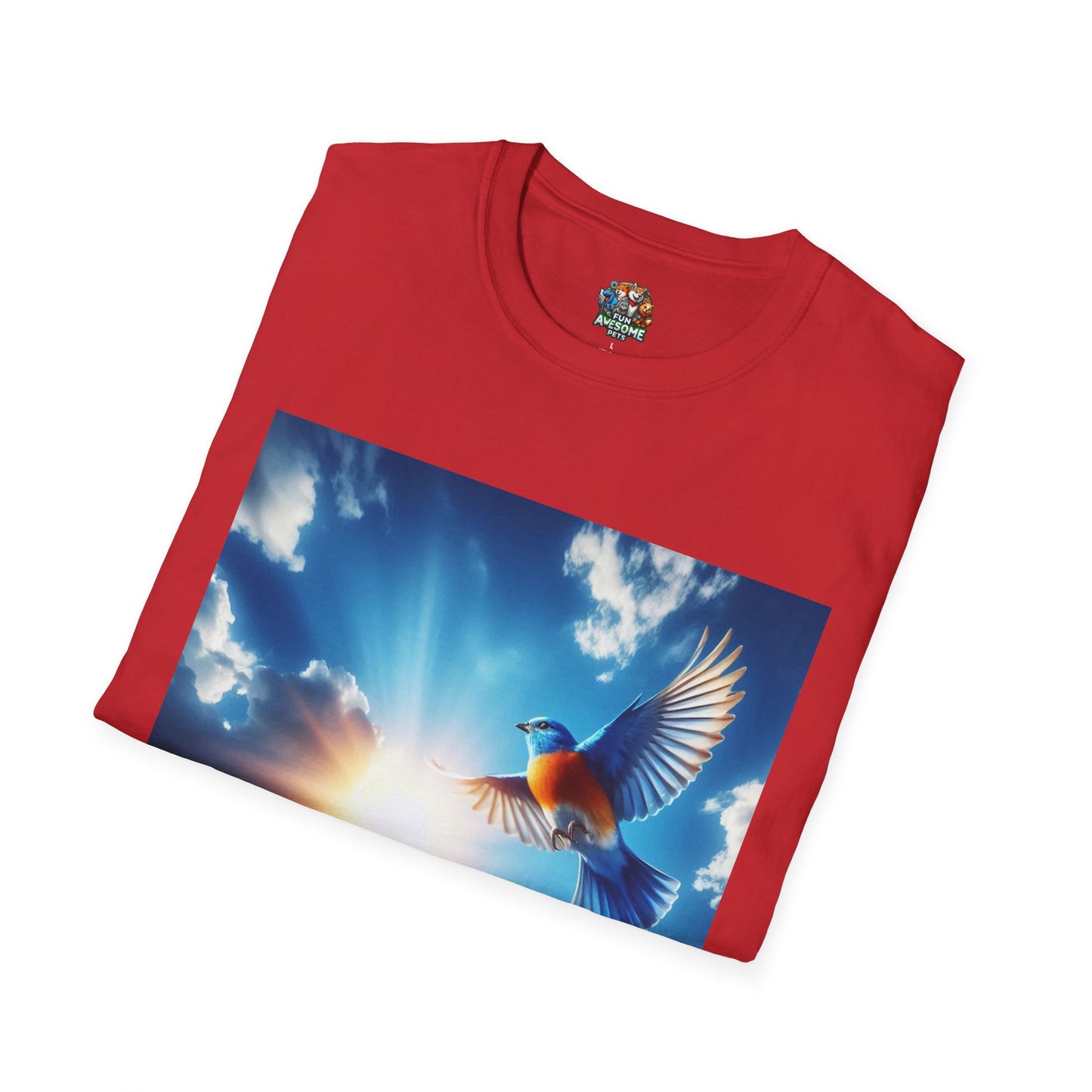 Bird flying into sun T-shirt