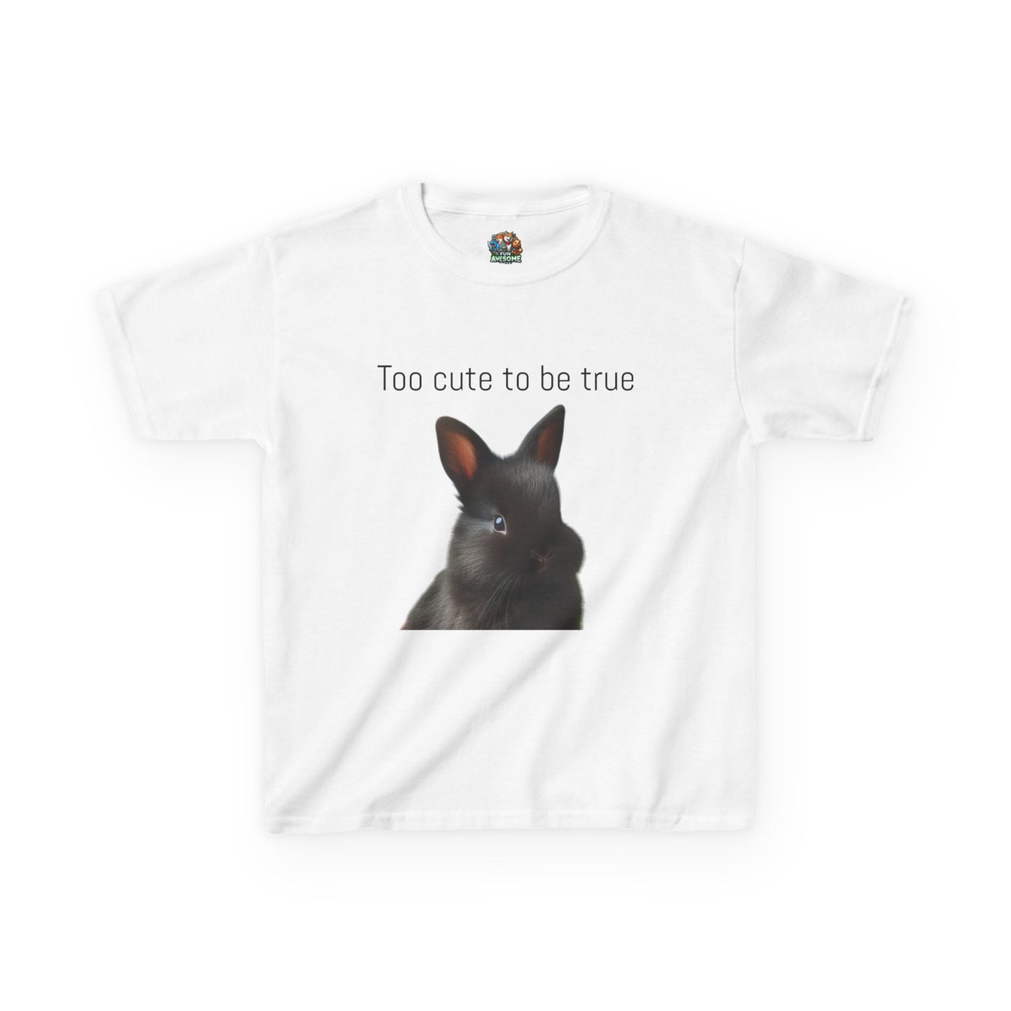 bunny too cute to be true T-shirt